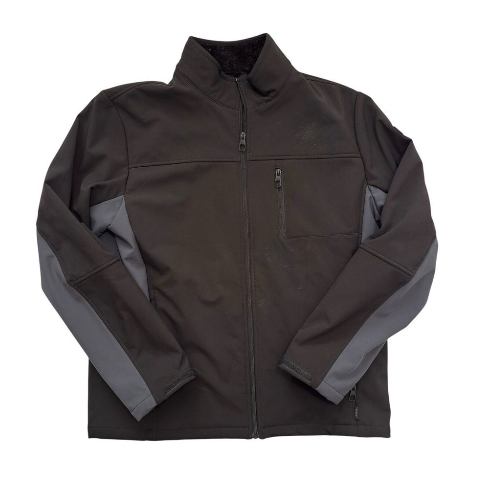 Tumi F87219 Black Soft Shell Sherpa Lined Jacket‎ Men's Large